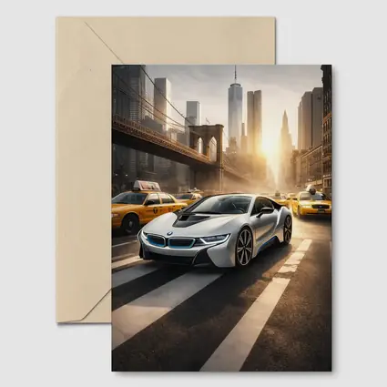 BMW i8 New York City Brooklyn Bridge