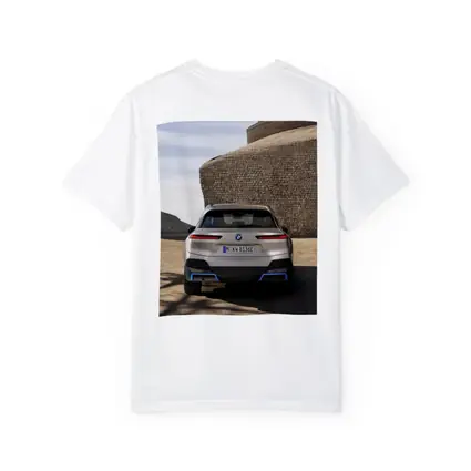 BMW iX Electric SUV Rear Stone Wall