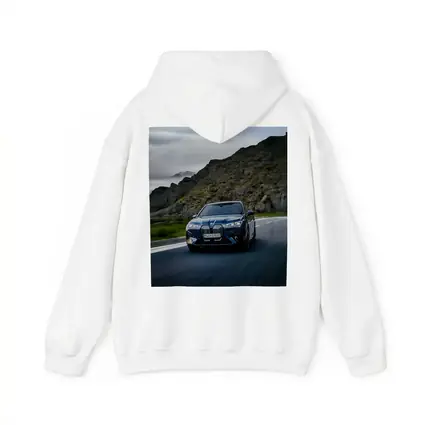 BMW iX Driving Mountain Road Blue