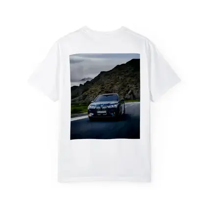 BMW iX Driving Mountain Road Blue