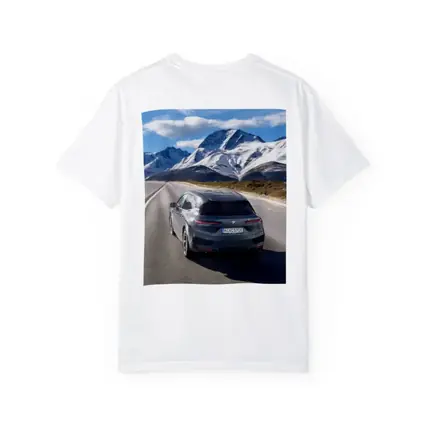 BMW iX Gray on Mountain Highway Road