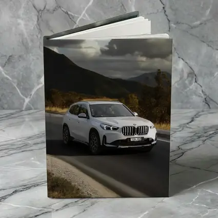 BMW X1 White SUV Mountain Road Drive