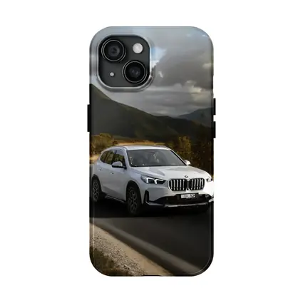 BMW X1 White SUV Mountain Road Drive