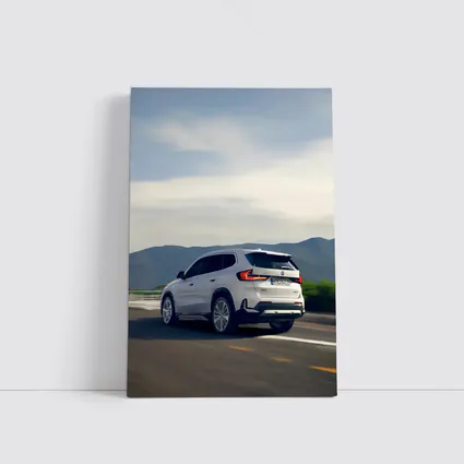 BMW iX1 SUV Driving Mountain Road