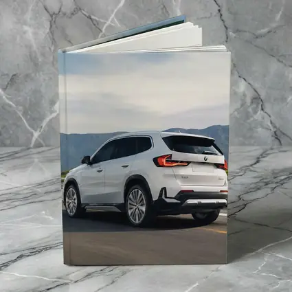 BMW X1 White SUV Mountain Highway Drive