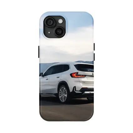 BMW X1 White SUV Mountain Highway Drive