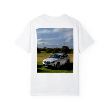 BMW X1 White SUV Green Countryside
