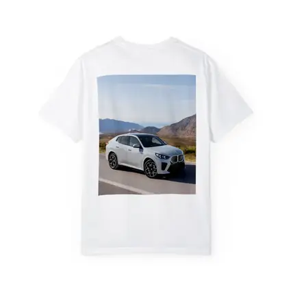 BMW iX2 White SUV Mountain Road