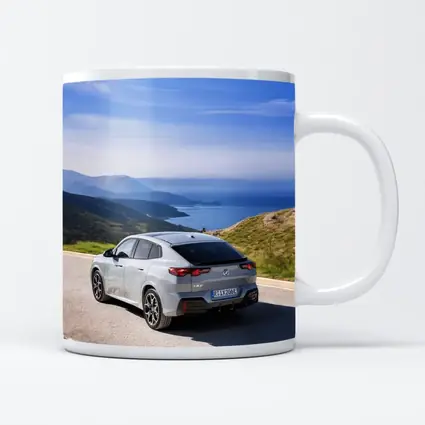 BMW iX2 Gray Coastal Mountain Road Drive