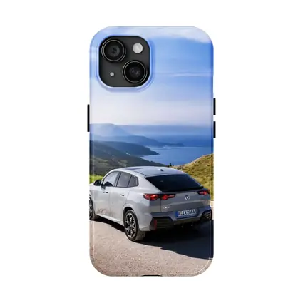 BMW iX2 Gray Coastal Mountain Road Drive