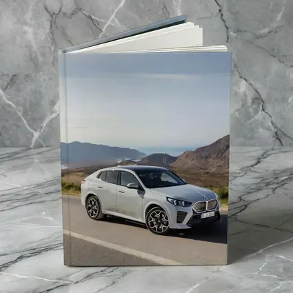 BMW iX2 Silver Coastal Mountain Road