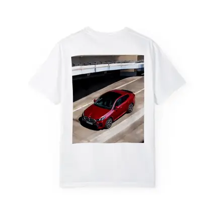 BMW iX2 Red Urban Parking Structure
