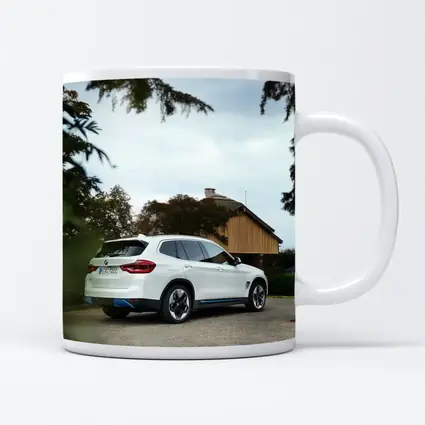 BMW iX3 White SUV Rural Driveway