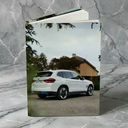 BMW iX3 White SUV Rural Driveway