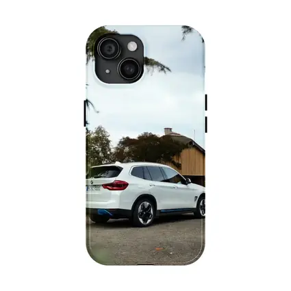 BMW iX3 White SUV Rural Driveway