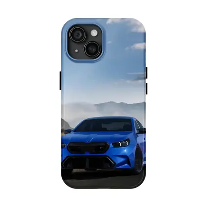 BMW M5 Blue Widebody Mountain Road Art