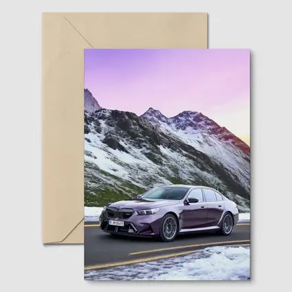BMW M5 2025 Purple Mountain Alpine Drive
