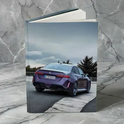 BMW M5 Purple Rear View Track