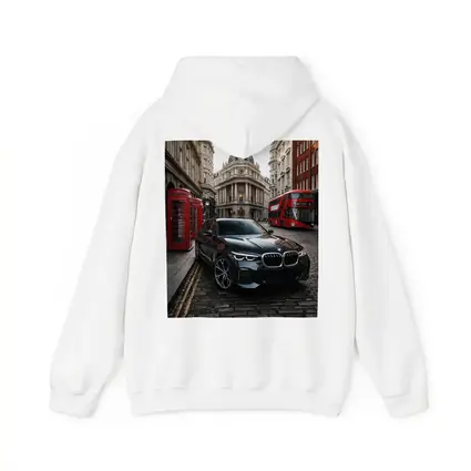 BMW X5 Black on London Cobblestone Street