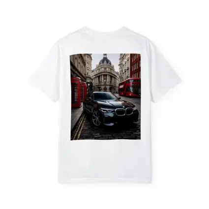 BMW X5 Black on London Cobblestone Street