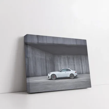 BMW M2 Series Coupe Concrete Wall Background