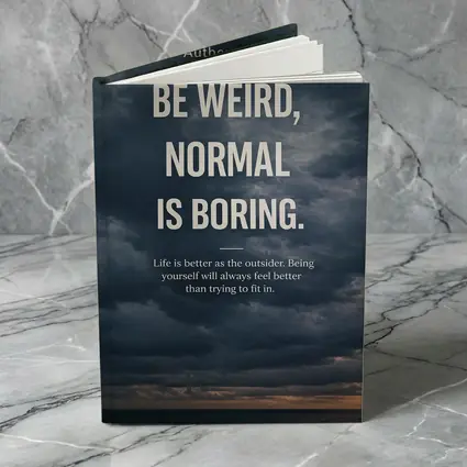 Be Weird Normal Is Boring Quote Art
