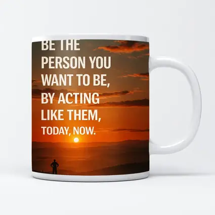 Motivational Quote Sunset Silhouette Person