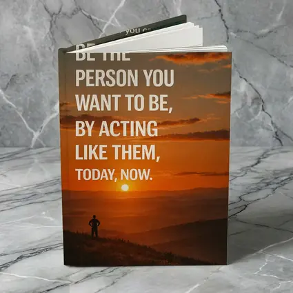 Motivational Quote Sunset Silhouette Person