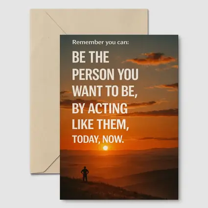 Motivational Quote Sunset Silhouette Person