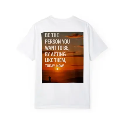 Motivational Quote Sunset Silhouette Person