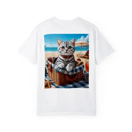 American Shorthair Kitten Beach Picnic Basket