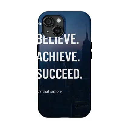 Believe Achieve Succeed Mindset City Night