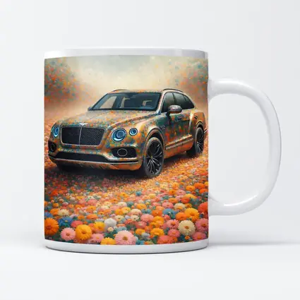 Bentley Bentayga Floral Impressionism Art Print