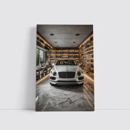 Bentley Bentayga White Luxury Showroom Interior