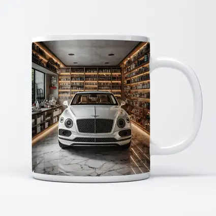 Bentley Bentayga White Luxury Showroom Interior
