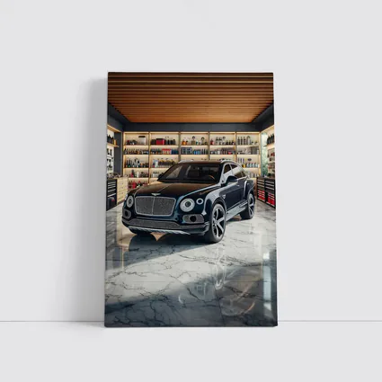 Bentley Bentayga Parked Inside Luxury Garage