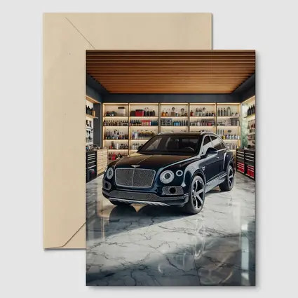 Bentley Bentayga Parked Inside Luxury Garage