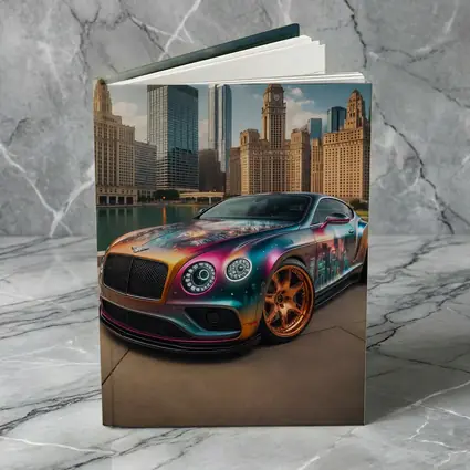 Bentley Continental GT Custom Wrap City Skyline