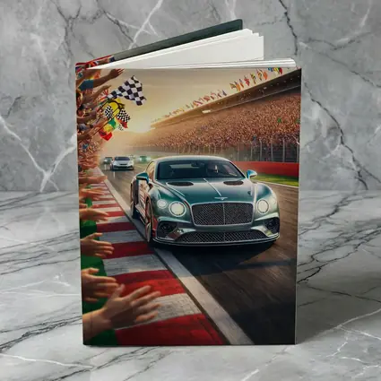 Bentley Continental GT Race Track Crowd