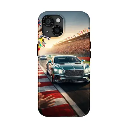 Bentley Continental GT Race Track Crowd
