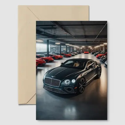 Bentley Continental GT Dark Luxury Car Garage