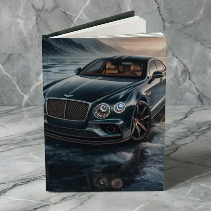 Bentley Flying Spur Dark Green Icy Landscape