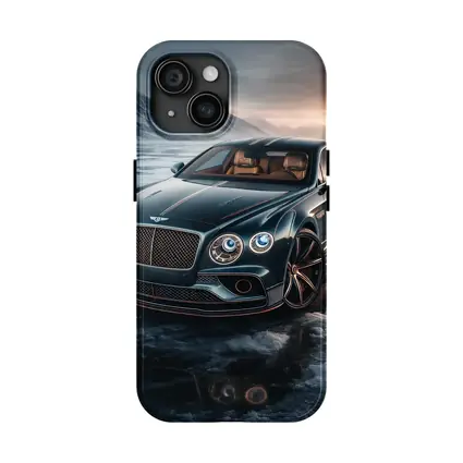 Bentley Flying Spur Dark Green Icy Landscape