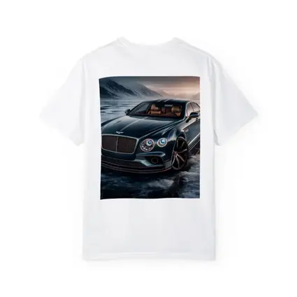 Bentley Flying Spur Dark Green Icy Landscape