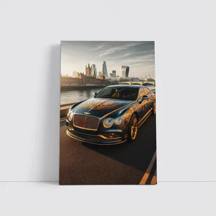 Bentley Flying Spur Gold Art London