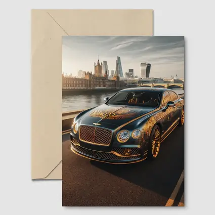 Bentley Flying Spur Gold Art London
