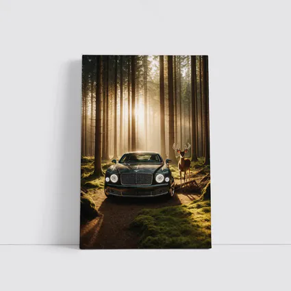 Bentley Mulsanne Dark Green Forest Sunlight