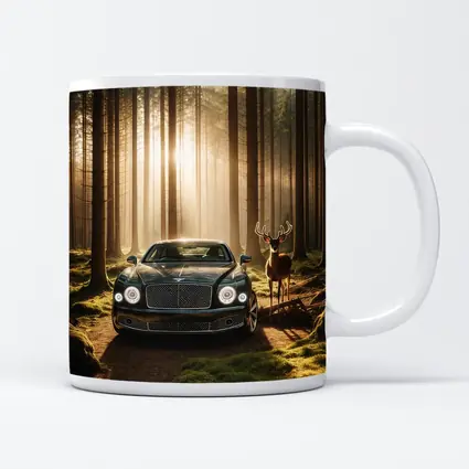 Bentley Mulsanne Dark Green Forest Sunlight