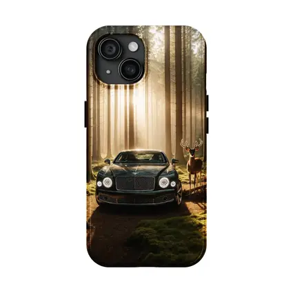 Bentley Mulsanne Dark Green Forest Sunlight