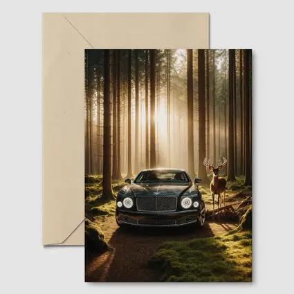 Bentley Mulsanne Dark Green Forest Sunlight